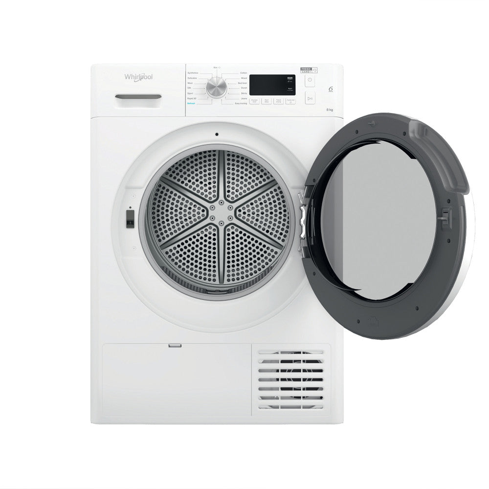 Whirlpool Freestanding Heat Pump FreshCare+ Dryer - White - 8kg - E Rated - FFT M11 8X2 UK