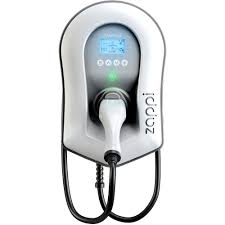 ZAPPI 7KW TETHERED CAR CHARGER - WHITE - ZAPPI7KWT-W