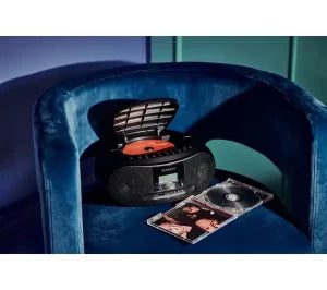 ROBERTS Portable DAB/DAB+/FM Boombox – Black | ZOOMBOX4BK