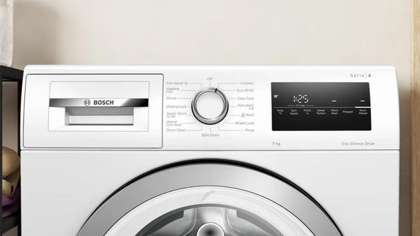 BOSCH - Series 4 Washing machine, front loader 9 kg 1400 rpm WAN28259GB