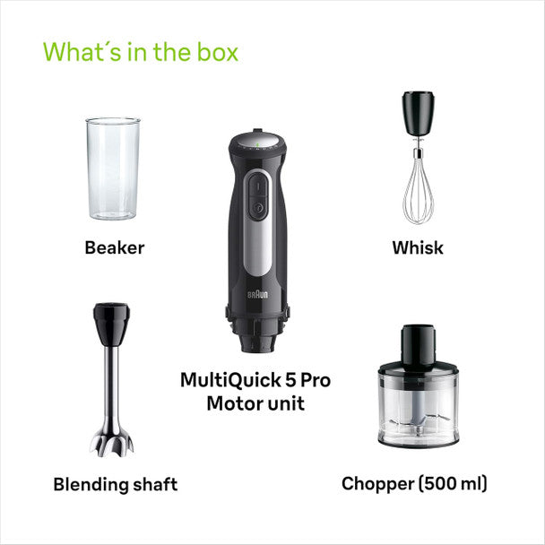 Braun MultiQuick 5 Pro Hand blender - Black | MQ55236M