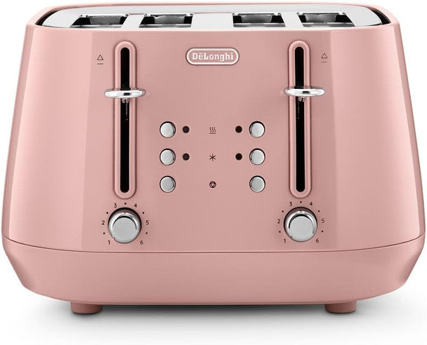 DeLonghi Eclettica 4 Slice Toaster - Pink | CTY4003.PK
