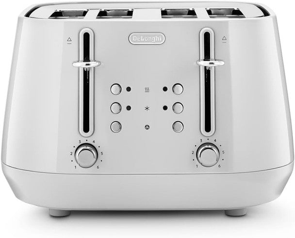 DeLonghi Eclettica 4 Slice Toaster - White | CTY4003.W