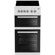 Beko 50cm Double Oven Electric Cooker - KDVC563W