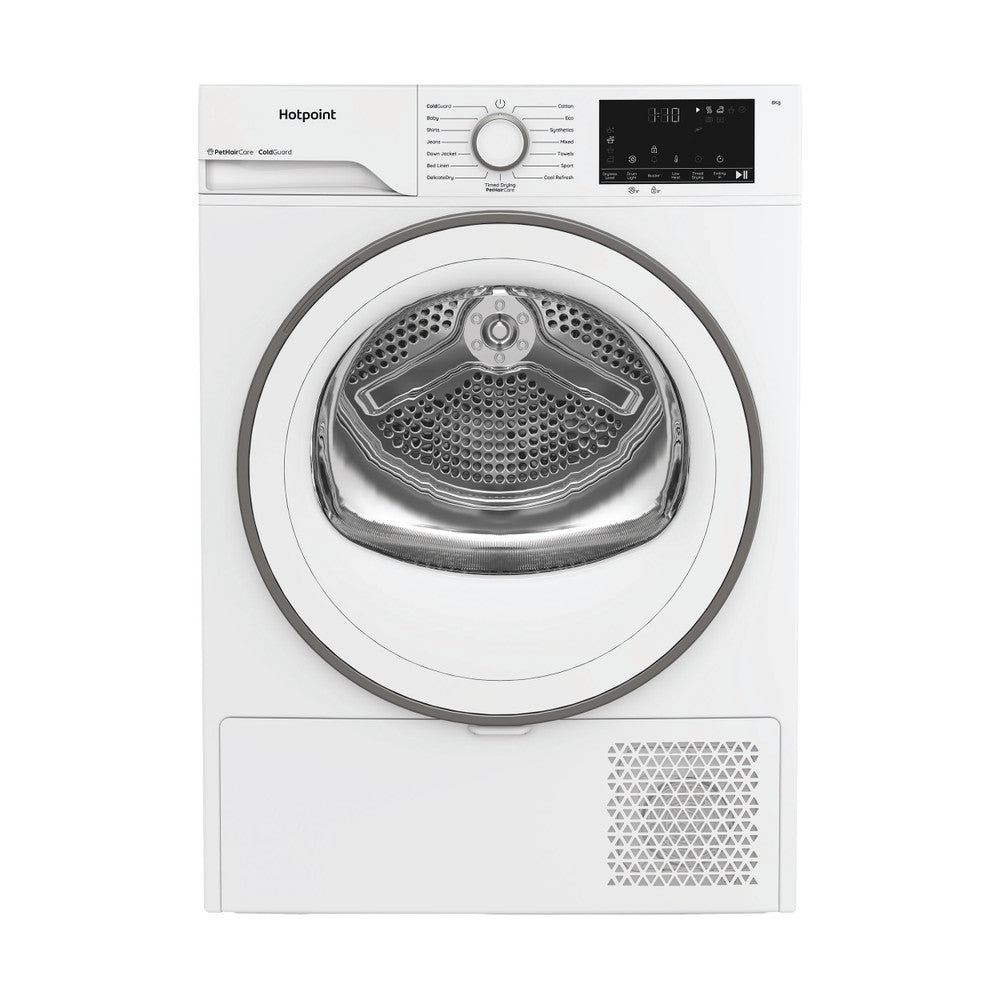 Hotpoint heat pump tumble dryer: freestanding, 8,0kg HHD D80 WW IRE