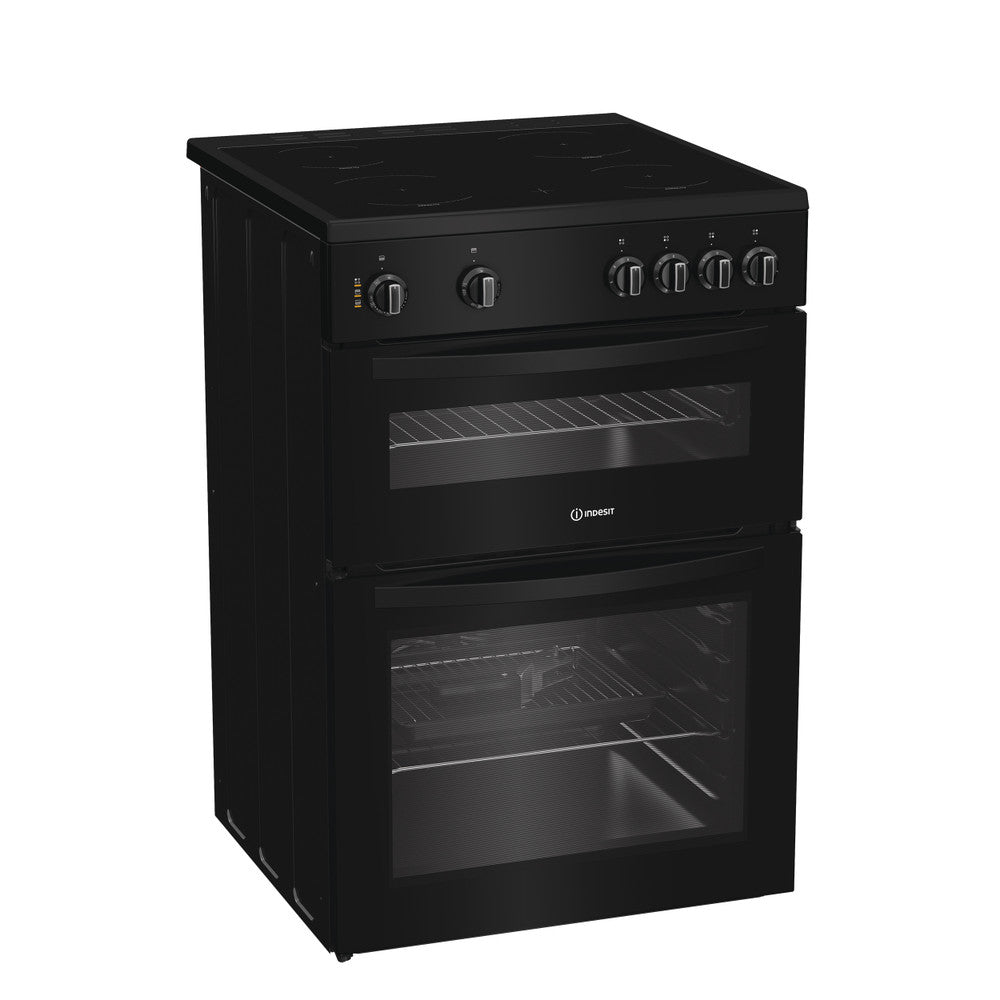Indesit Electric freestanding double cooker: 60cm - IDE6VMB