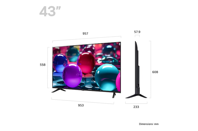 LG 43" TV - 43UA73006LA.AEKQ