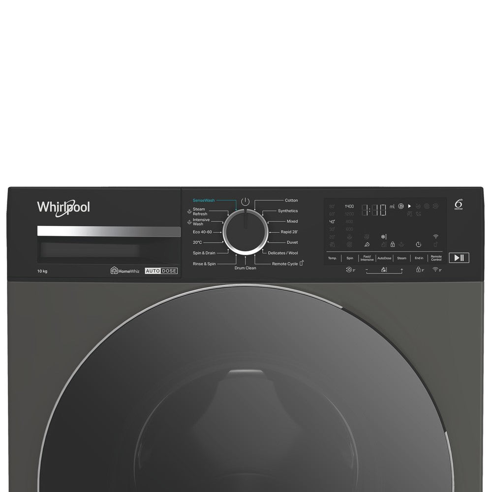 Whirlpool W0M011GADS 10kg 1400rpm Washing Machine – Manhattan Grey