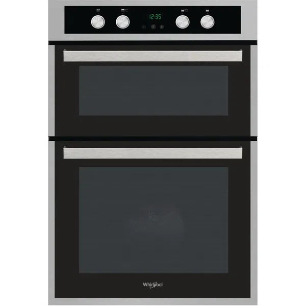 Whirlpool Built-In Electric Double Oven - Inox & Black | AKL309IX