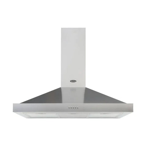 Belling Cookcentre 90cm Chimney Cooker Hood  - Stainless Steel | 90CHIMSTA