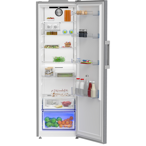 Beko LNP4686LVPS Tall Larder Fridge – Stainless Steel