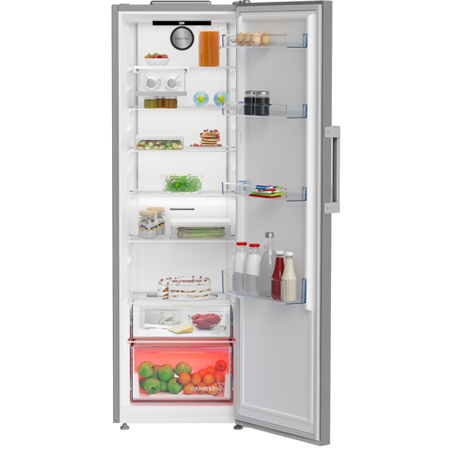 Beko LNP4686LVPS Tall Larder Fridge – Stainless Steel