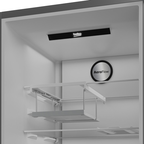 Beko LNP4686LVPS Tall Larder Fridge – Stainless Steel
