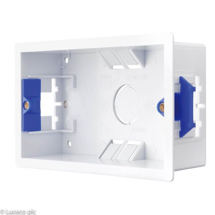 Dry Lining Box 2 Gang PVC - SLABBOX2G