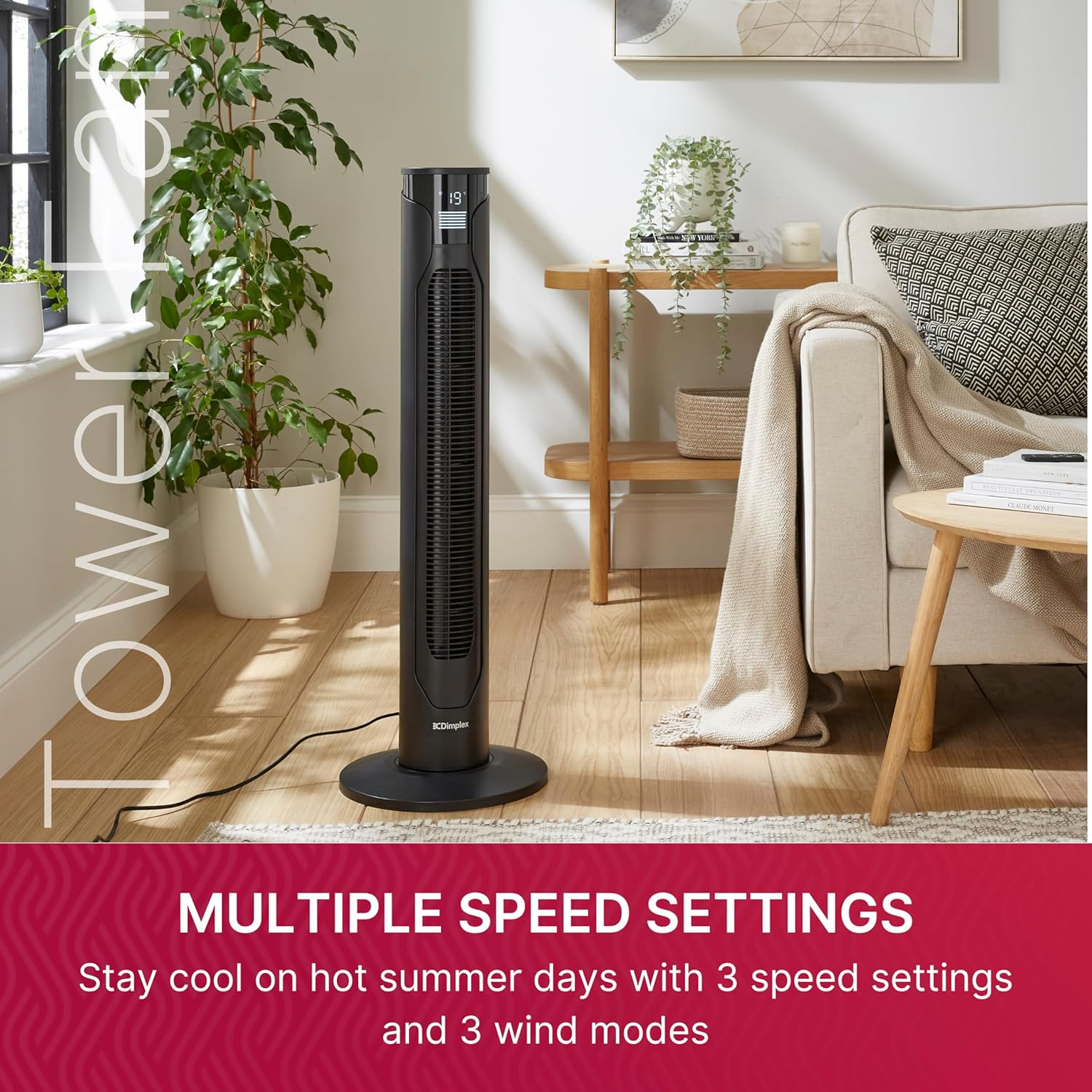 DIMPLEX 3 SPEED TOWER COOLING FAN - DXACF