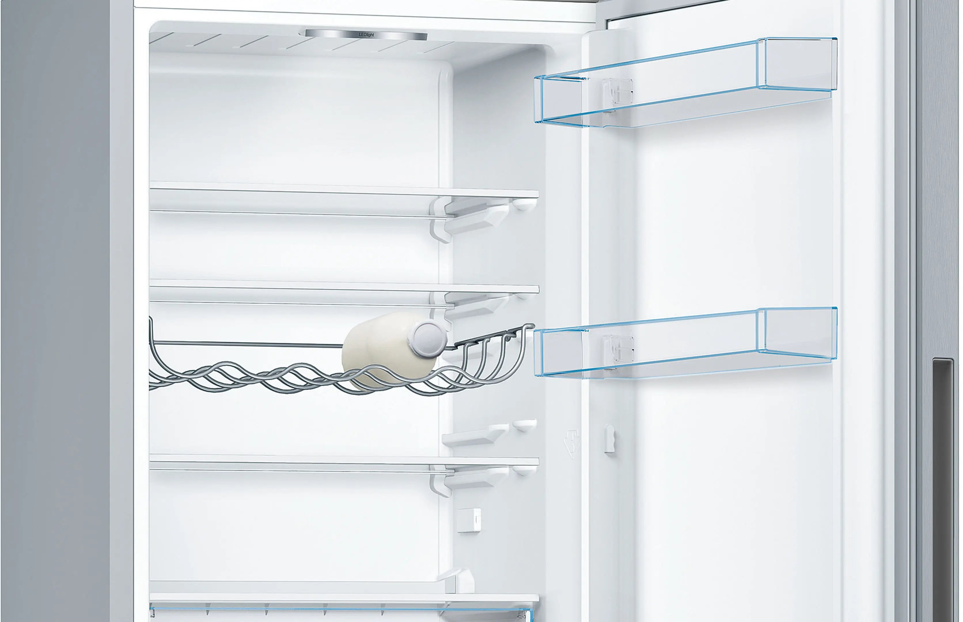 Bosch Serie 4, Free-standing fridge-freezer , 176 x 60 cm, Inox – KGV33VLEAG
