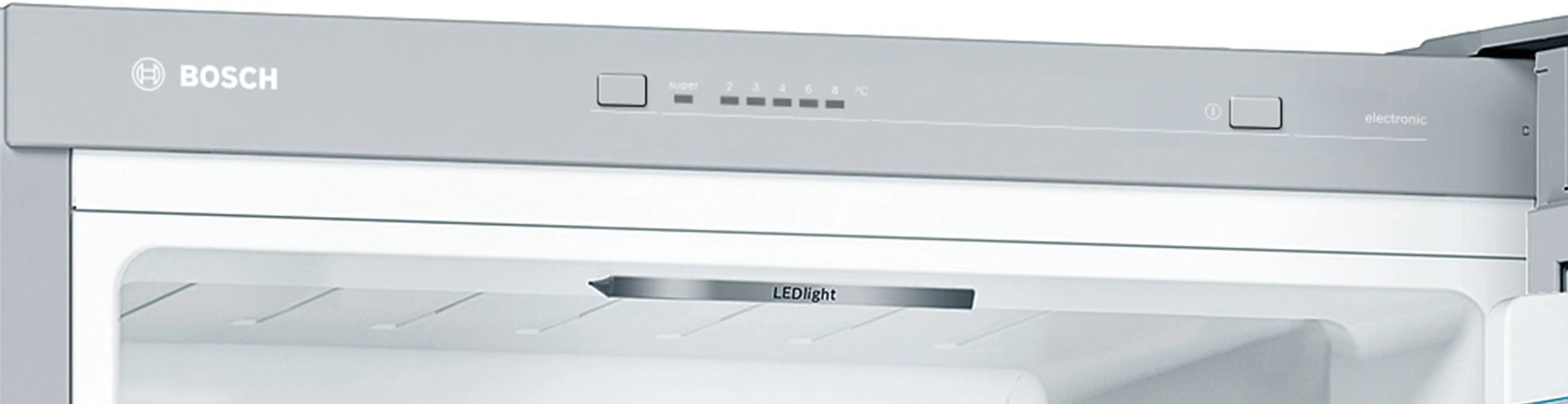 Bosch Serie 4, Free-standing fridge-freezer , 176 x 60 cm, Inox – KGV33VLEAG