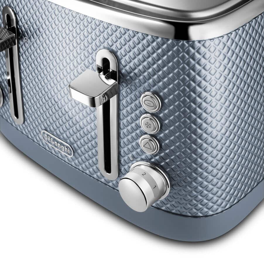 De'Longhi Luminosa 4-Slice Toaster | Twill Finish