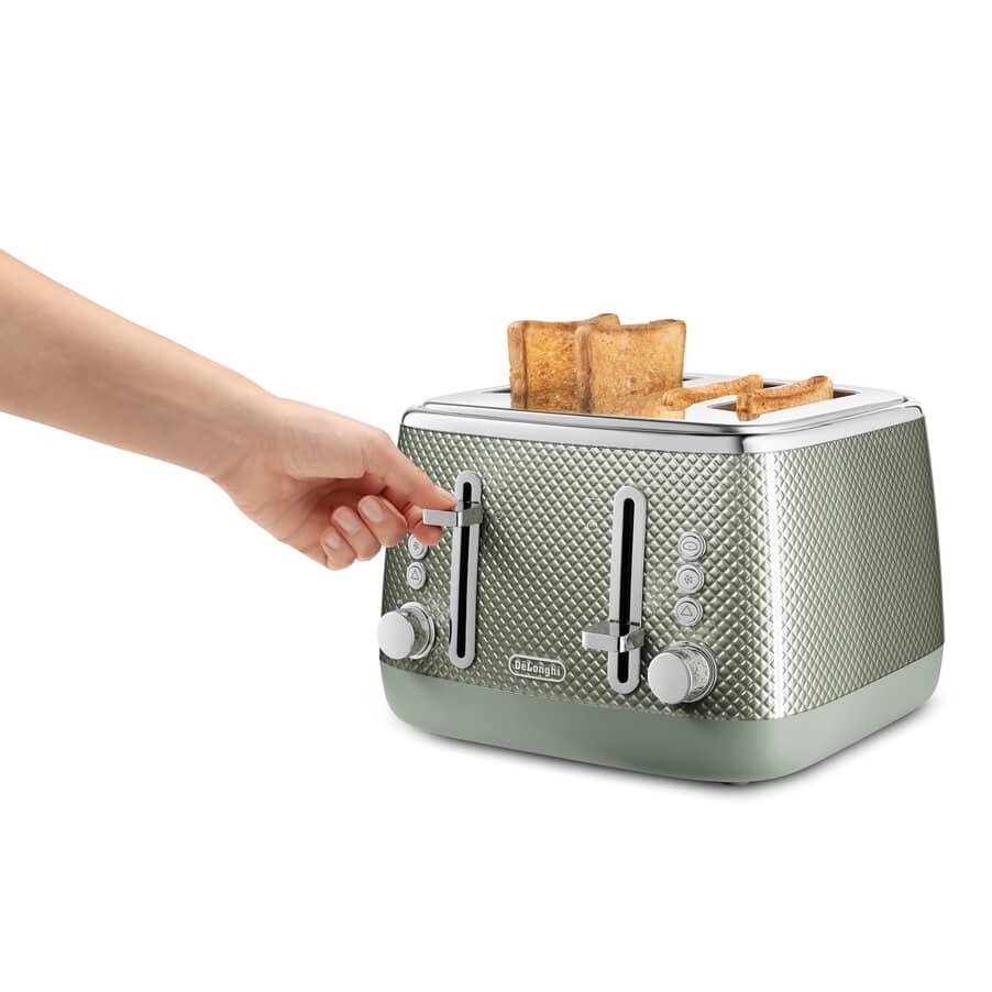 De'Longhi Luminosa 4-Slice Toaster | Twill Finish