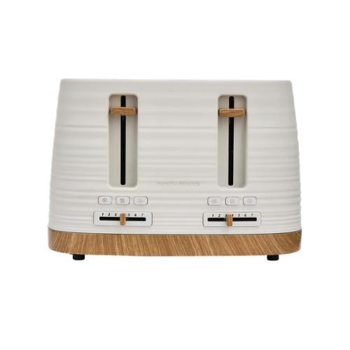 Morphy Richards Clay 4-Slice Toaster – China Clay White (243102