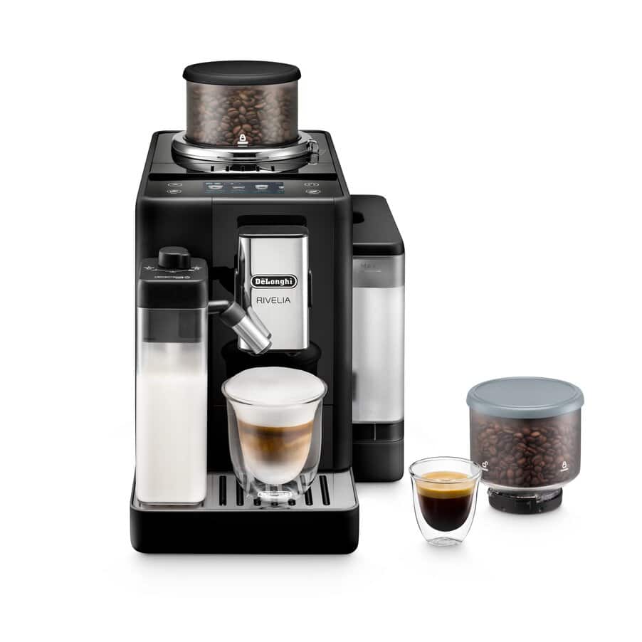 DeLonghi Rivelia Onyx Black | One Touch Coffee Machine | EXAM440.55.B