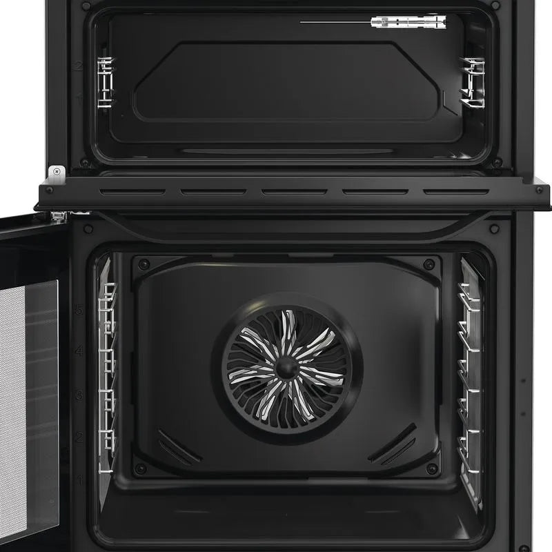 Hotpoint 60cm Freestanding Electric Double Cooker with Air Fry - HDE6VDCASB1