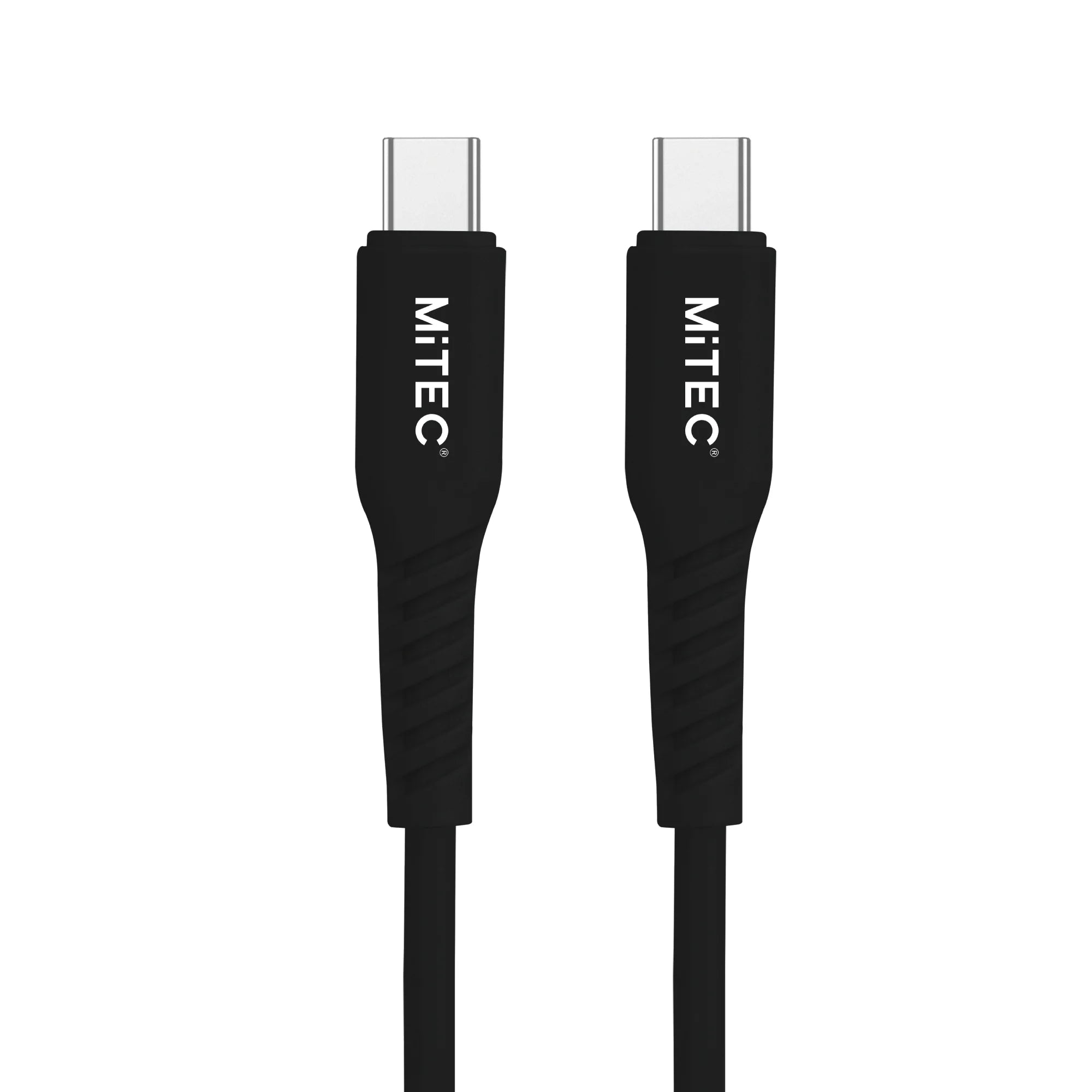MiTEC MiPOWER USB-C to USB-C Charge & Sync Cable 2m – Black – 30791ME08 - E7102839