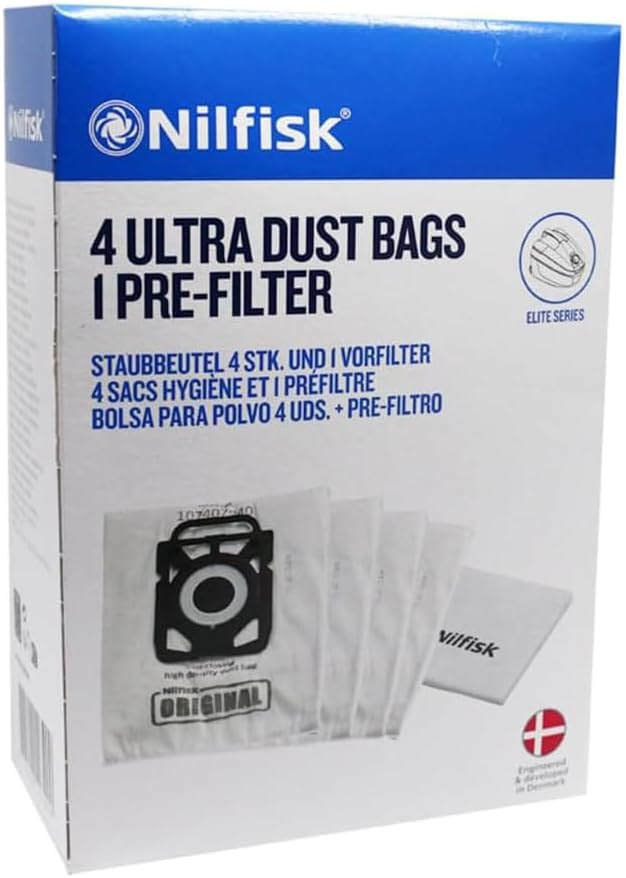 NIKFISK ELITE & EXTREME VAC BAGS - 4 PACK - 107407940