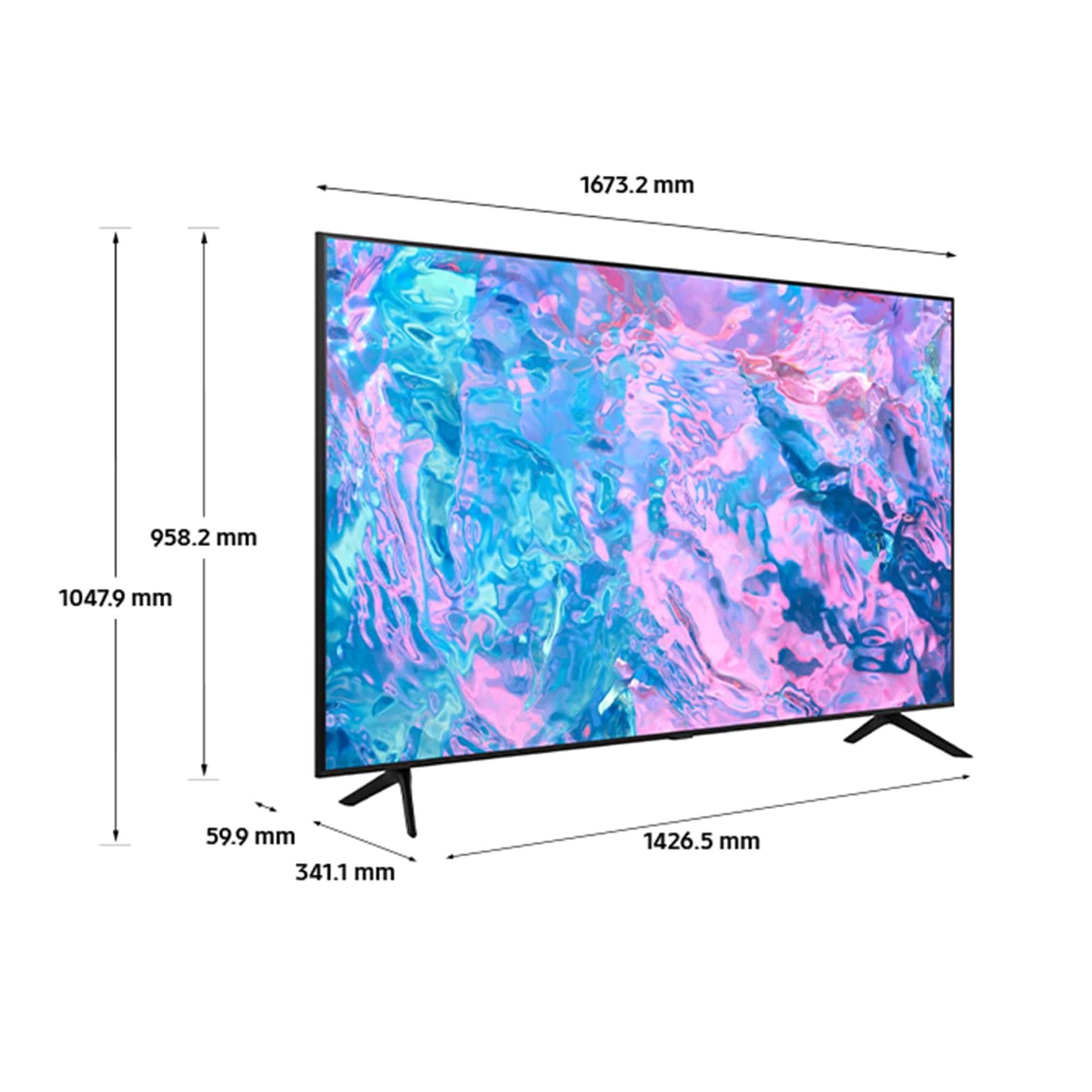 Samsung CU7100 75" 4K Ultra HD HDR LED Smart TV (2023) | UE75CU7100KXXU