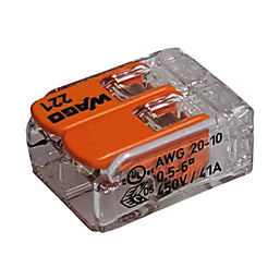 WAGO 221-612 2-Way Lever Connector – 6mm² – Pack of 50