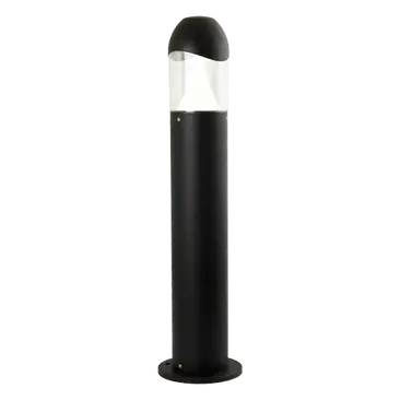 Black cylindrical outdoor lamp 