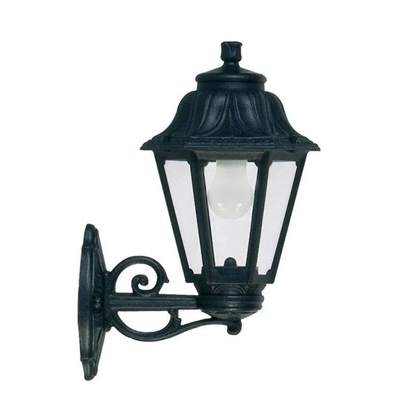 Black outdoor wall lamp