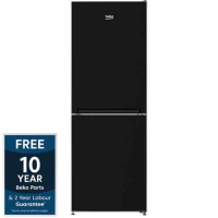 BEKO 145/68LITRE 153 X 55CM FROST FREE FRIDGE FREEZER WITH FREEZER GUARD - BLACK