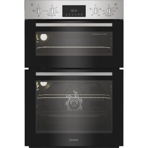 Indesit Built-In Electric Fan Double Oven – Stainless Steel | DII10DIX