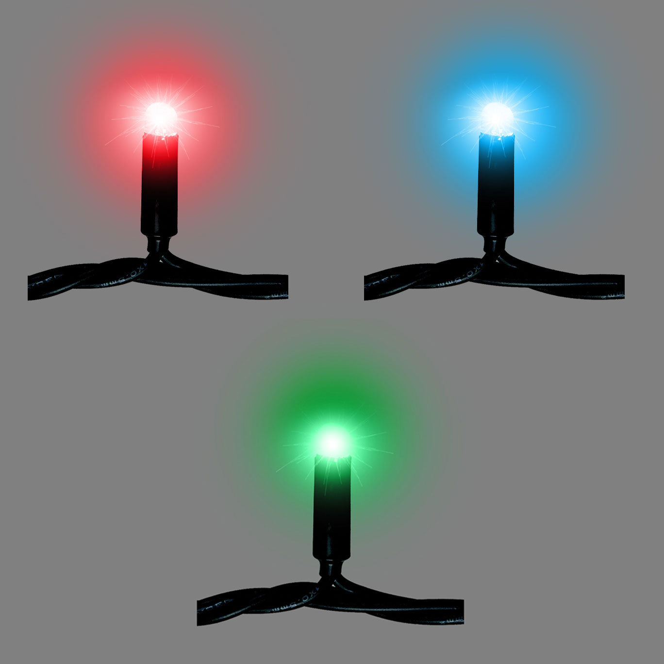 120 LED String Light, Multi Coloured, IP44 - E120LED-CC+CON