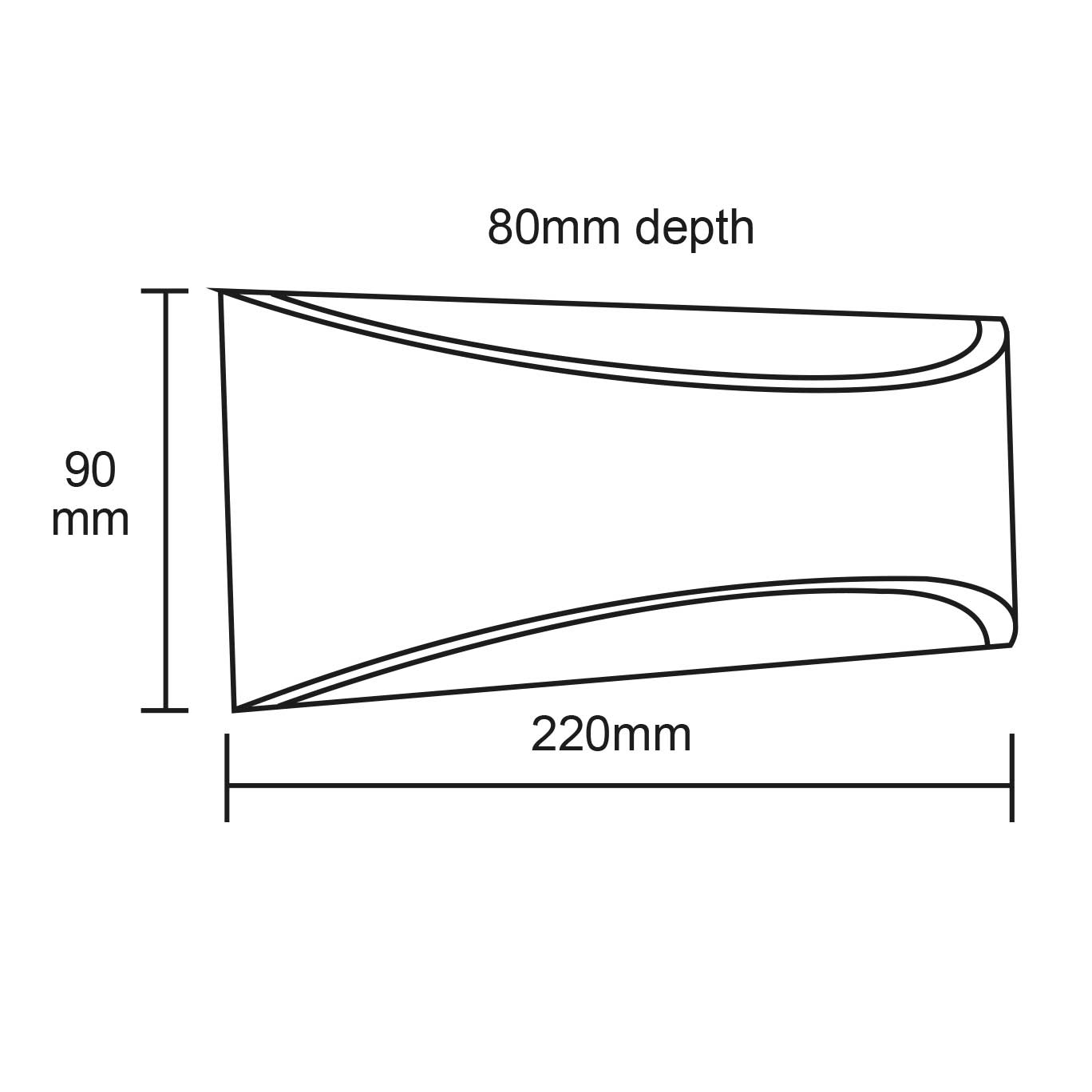 Eclipse Cave 6w LED IP54 Wall light - ECAVE