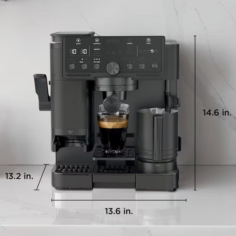 Ninja Luxe Café Pro Espresso Machine - Black on Black ES701UKBK2