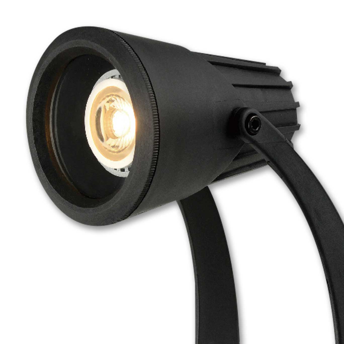 GU10 LED PVC Wall/Spike Spot (Black) 6W IP65 - ESPPVC