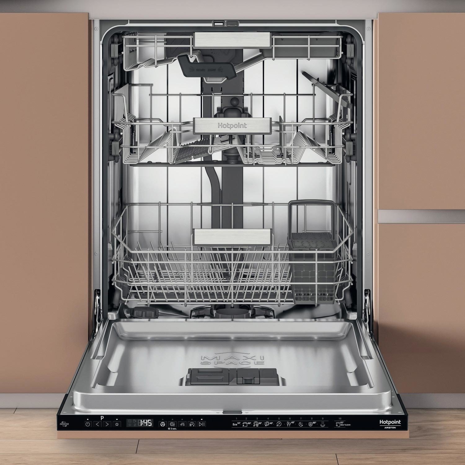 Hotpoint Hydroforce H8I HP42 L UK Built in 15 Place Setting Dishwasher