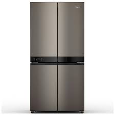 Hotpoint Total No Frost Side-by-Side Fridge Freezer - Black/Stainless Steel - 33 Shopping Bags - E Rated - HQ9 U2BL G