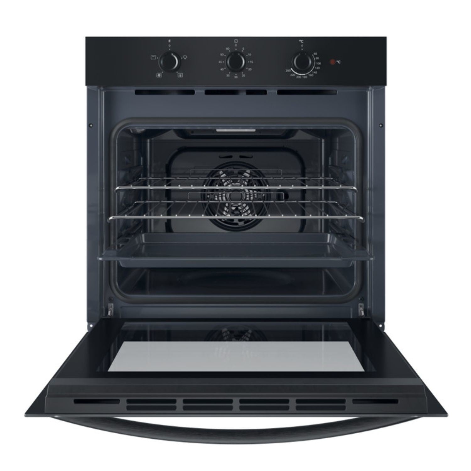 Indesit Click & Clean IO233BUK Single Oven – Black