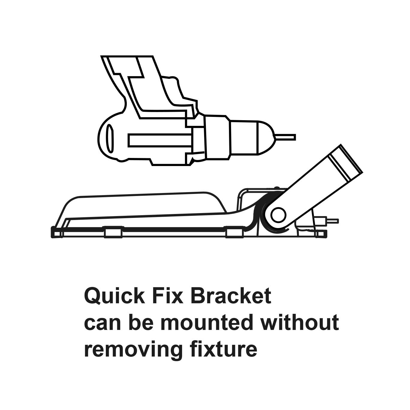 Illustration of a quick fix bracket 