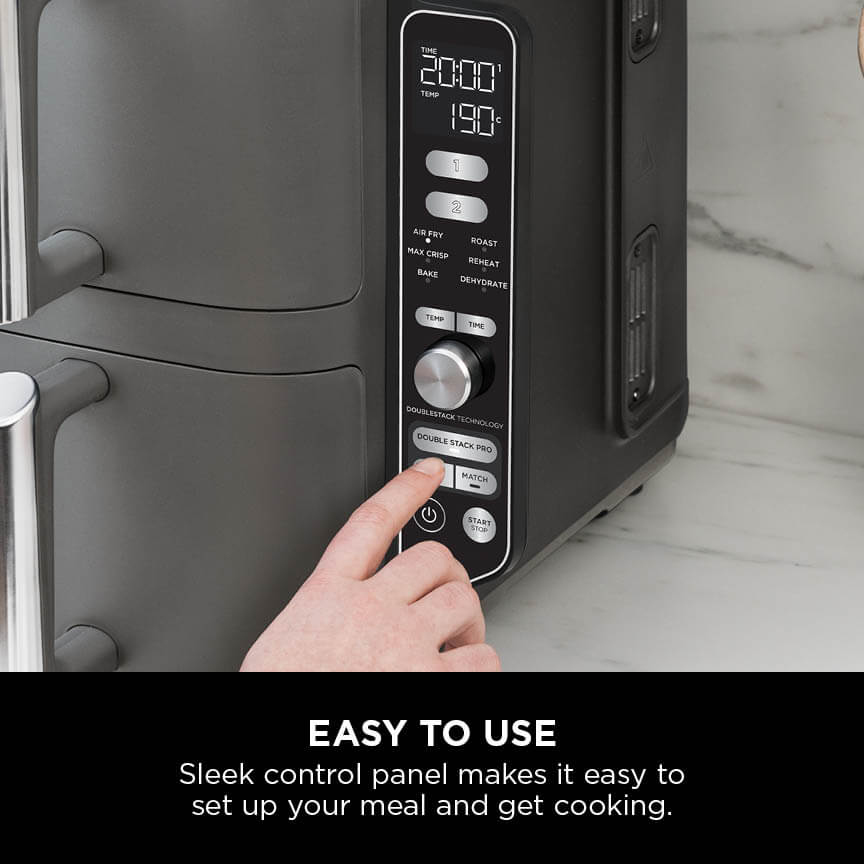NINJA Double Stacked 9.5L AIRFRYER-SL400Uk  in white background