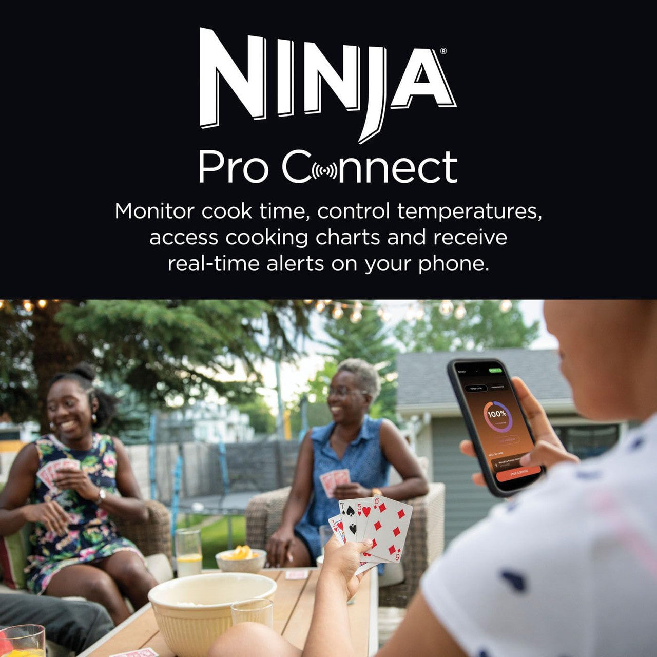 NINJA OG901UK WOODFIRE AND BBQ GRILL in white background
