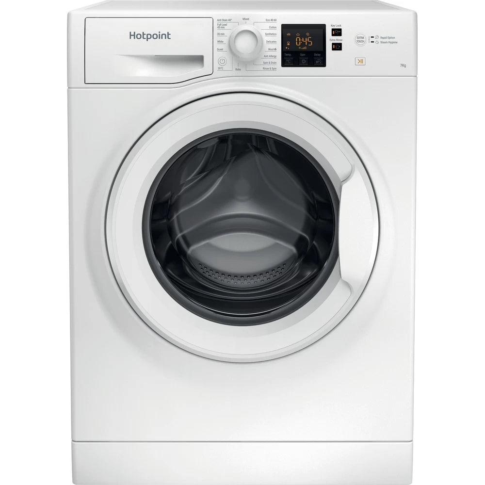 HOTPOINT 7KG 1400RPM WASHING MACHINE-NSWM743W