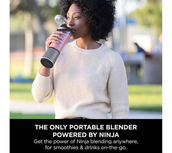 Ninja Blast Cordless Portable Blender – Black [BC151UKBK] in white background
