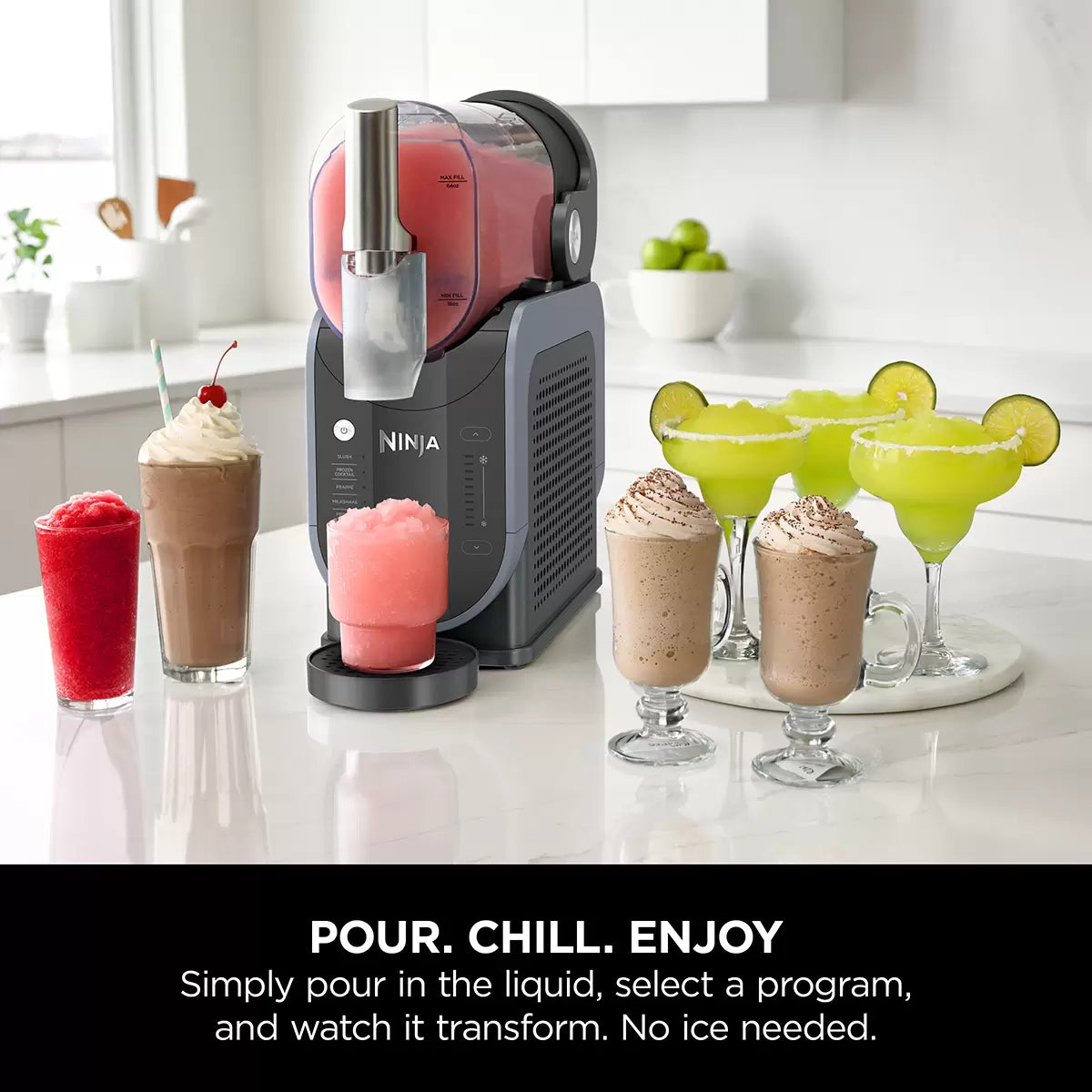 Ninja SLUSHi Frozen Drink Maker FS301UK in white background