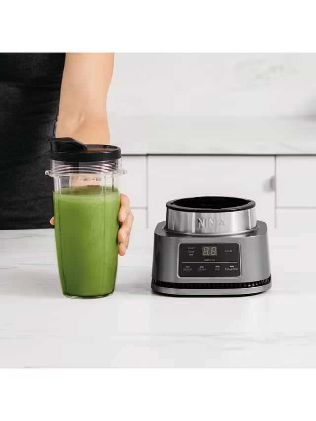 Ninja&nbsp;Foodi Power Nutri Blender 2-in-1 with Smart Torque &amp; Auto-iQ 1100W - CB100UK in white background
