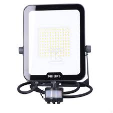 Philips flood light with sensor on a white background