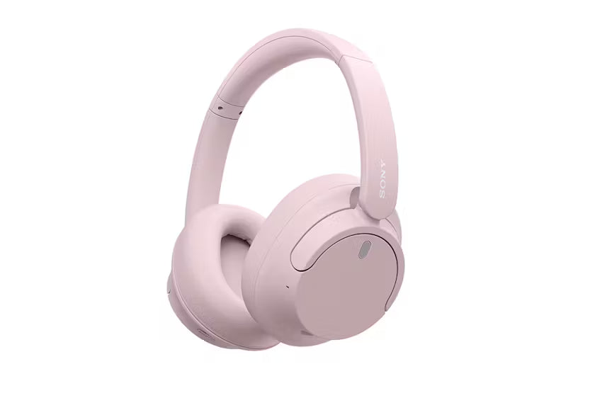 Pink headphones